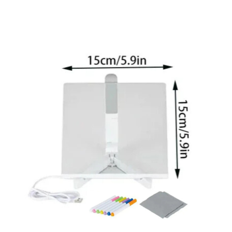 LED skrivtavla Storlek 15x15cm