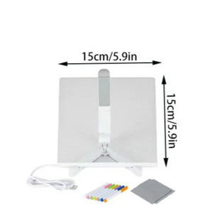 LED skrivtavla Storlek 15x15cm