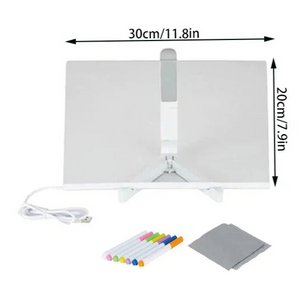 LED skrivtavla Storlek_30x20cm