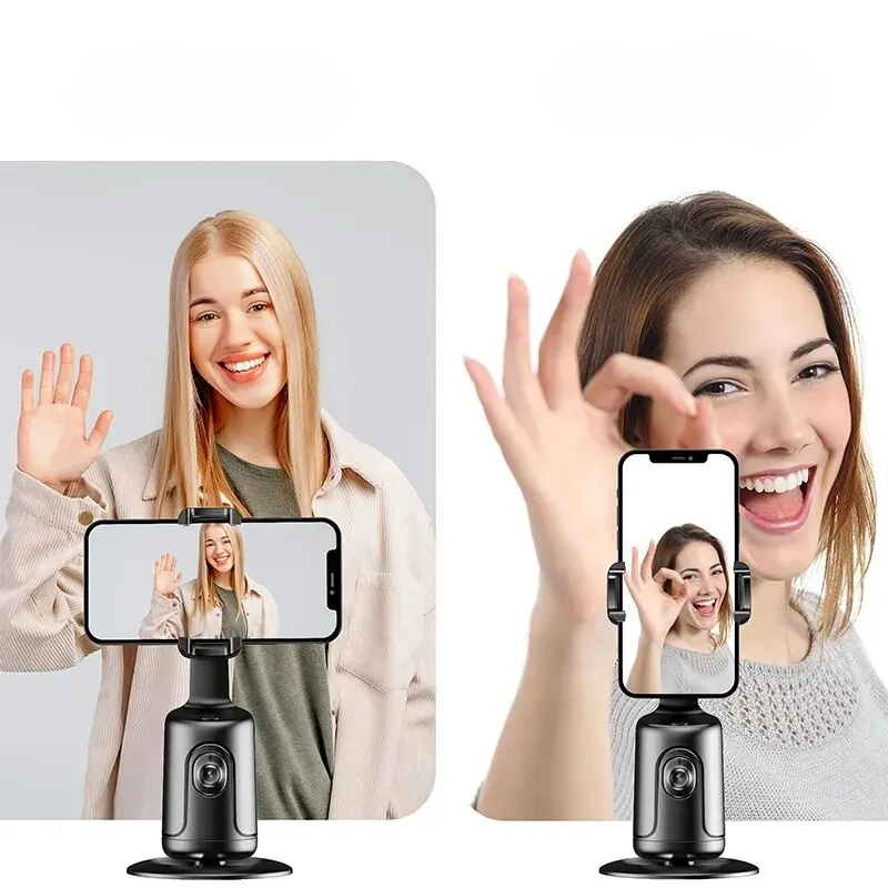 AI Telefonhållare med 360° automatisk ansiktsigenkänning