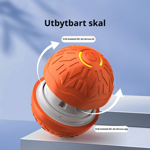 Automatisk interaktiv hoppande boll - med utbytbart skal